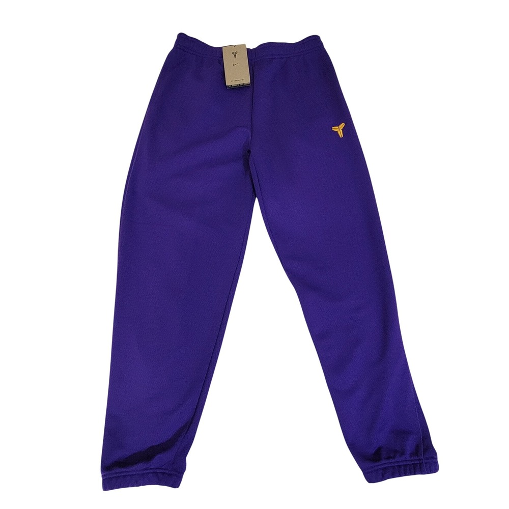 Nike Kobe Bryant Jogger Pants Boys Youth Large (14-16) Purple Basketball Kid NEW